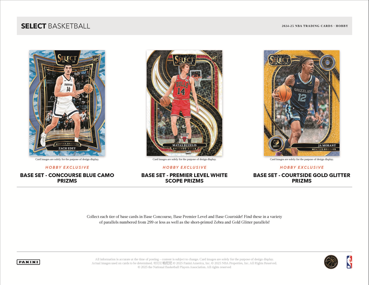 2024-25 Panini Select Basketball Hobby 12-Box Case