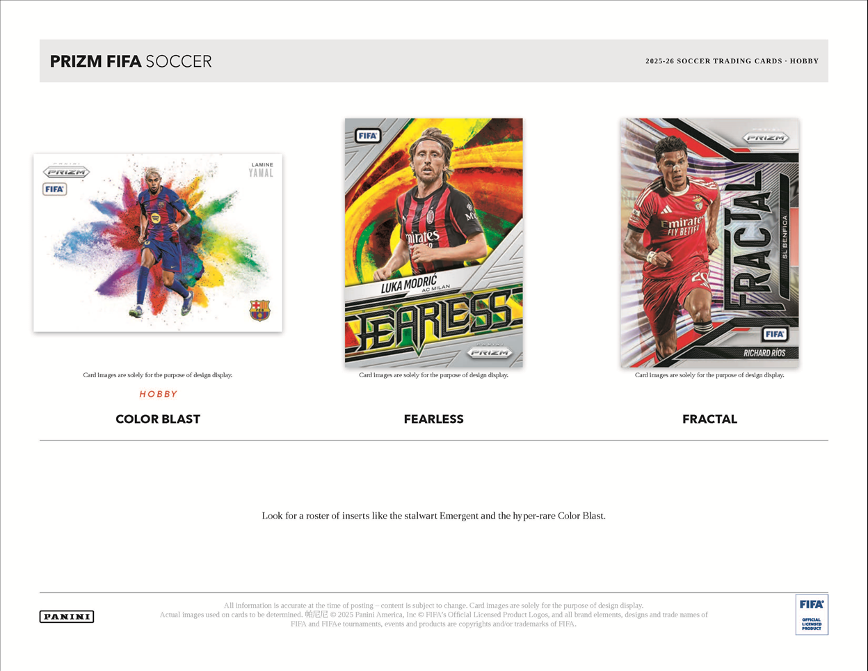 2025/26 Panini Prizm FIFA Soccer Hobby Box