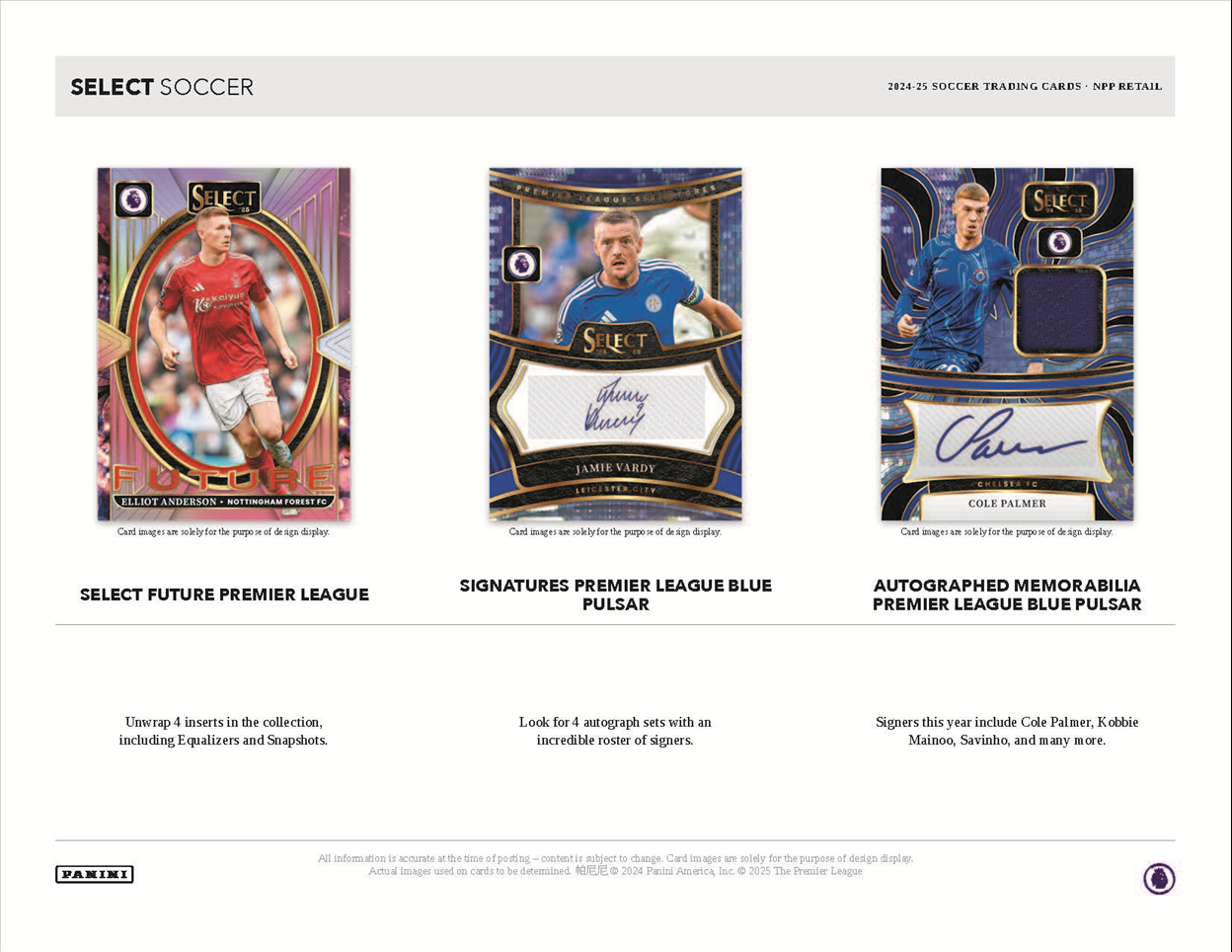2024-25 Panini Select English Premier League EPL NPP Blaster 20-Box Case