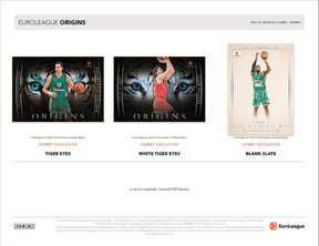 2025-26 Panini Origins Euroleague Hobby 12-Box Case