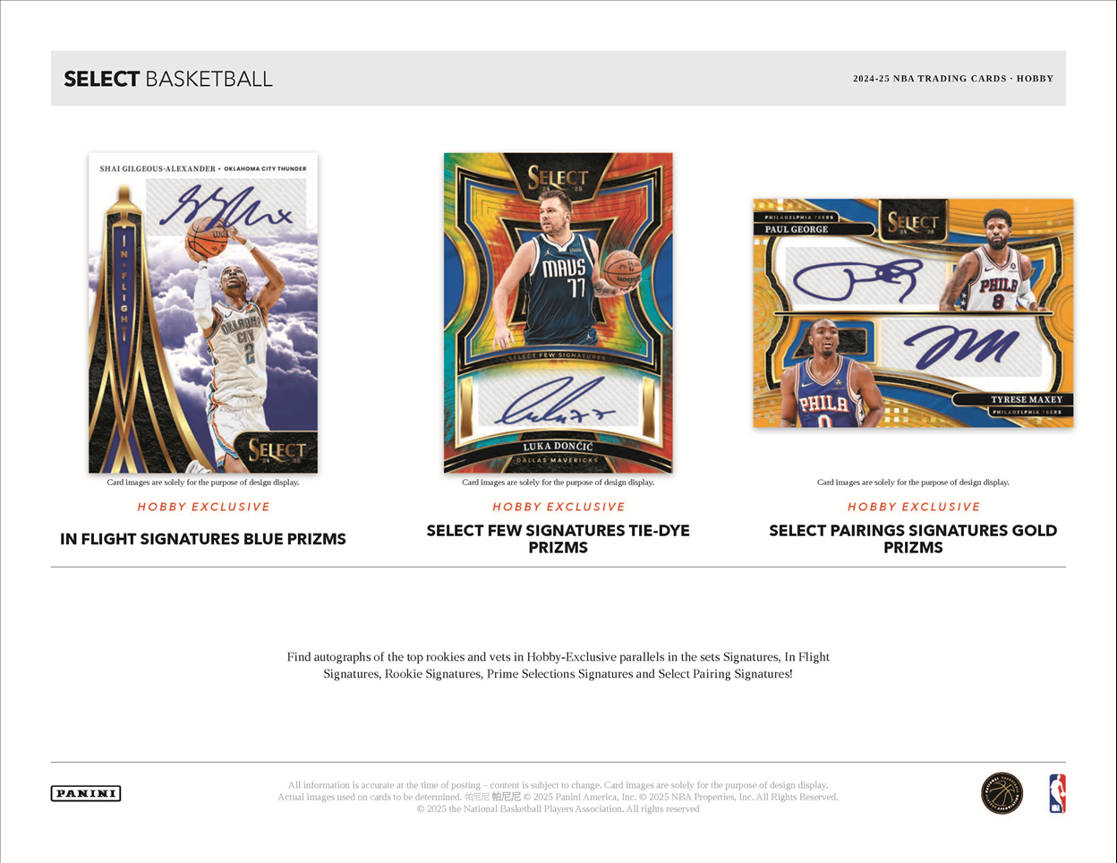 2024-25 Panini Select Basketball Hobby 12-Box Case