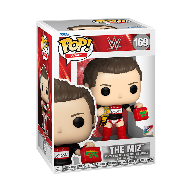 The Miz w/ Money in the bank briefcase FUNKO POP WWE 169 W/ Protector