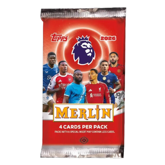 2025/26 Topps Merlin Premier League EPL Soccer Hobby Pack
