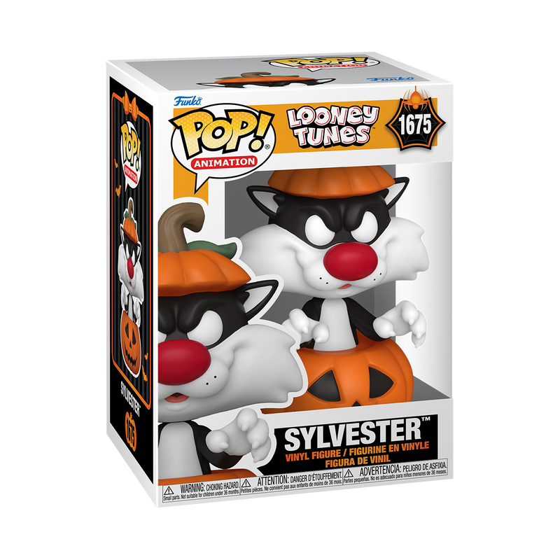 Sylvester in Pumpkin Costume Funko Pop Loony Tunes 1675 w/ Protector