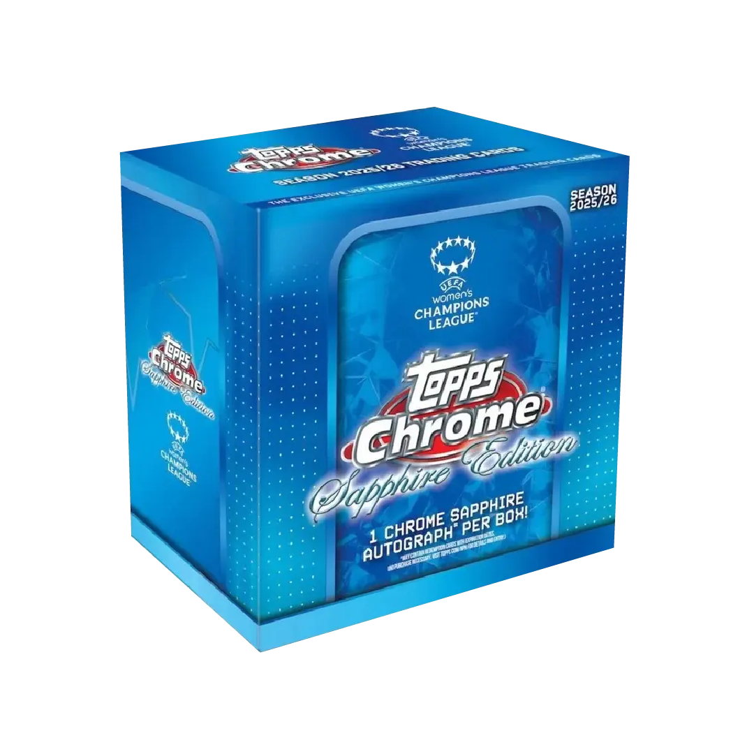 Topps UWCL Women's Chrome 2026 Sapphire Hobby Box - Pre-Order