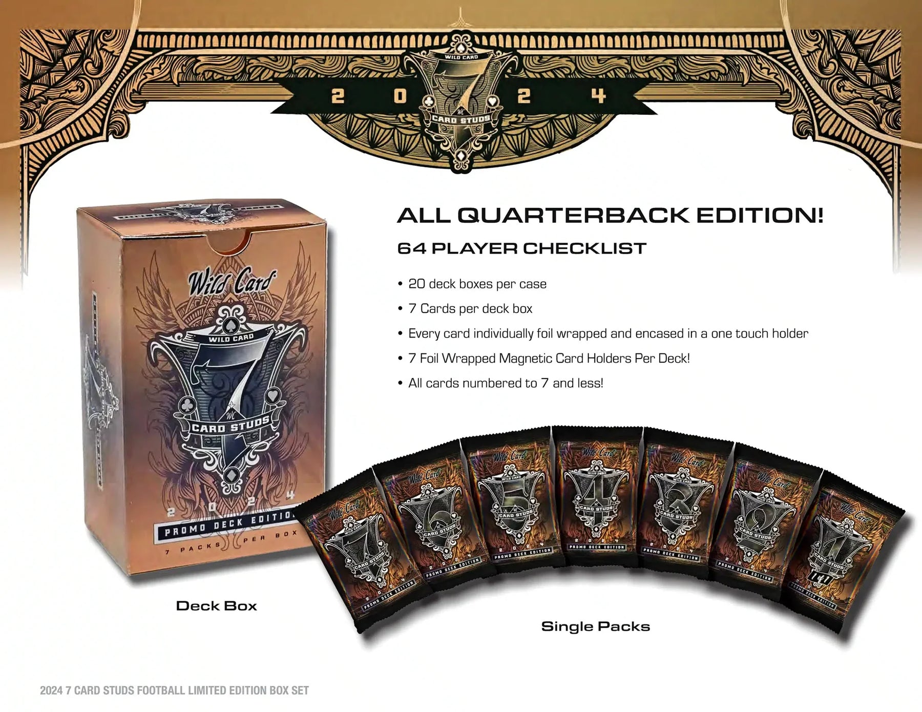 2024 Wild Card 7 Card Studs Promo Deck Edition Pick Your Pack